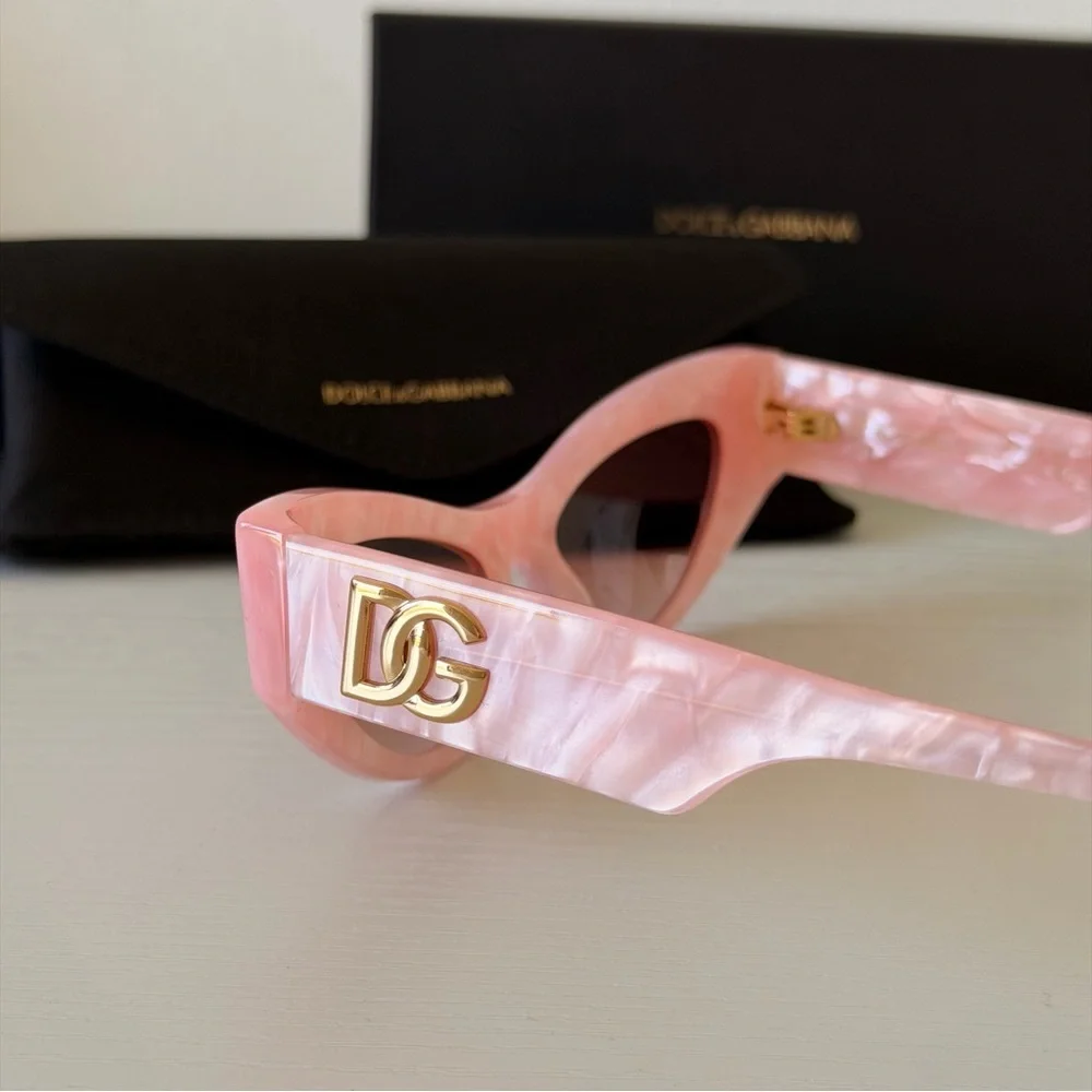 New! Dolce & Gabbana Pink Marble Sunglasses, DG4450 3231/13, Authentic